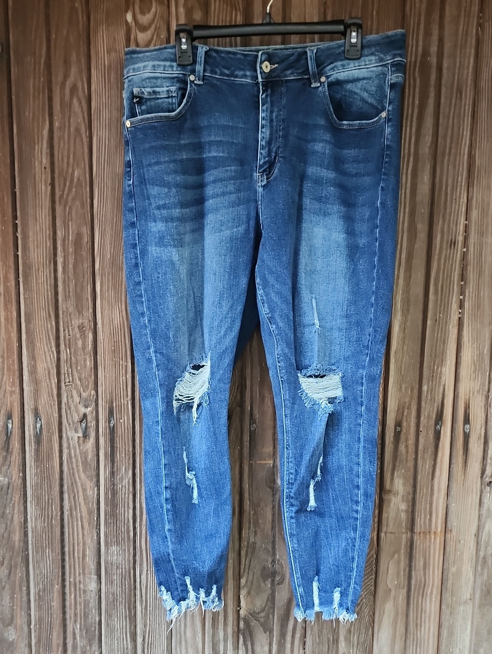 Kancan Ladies Distress Jeans